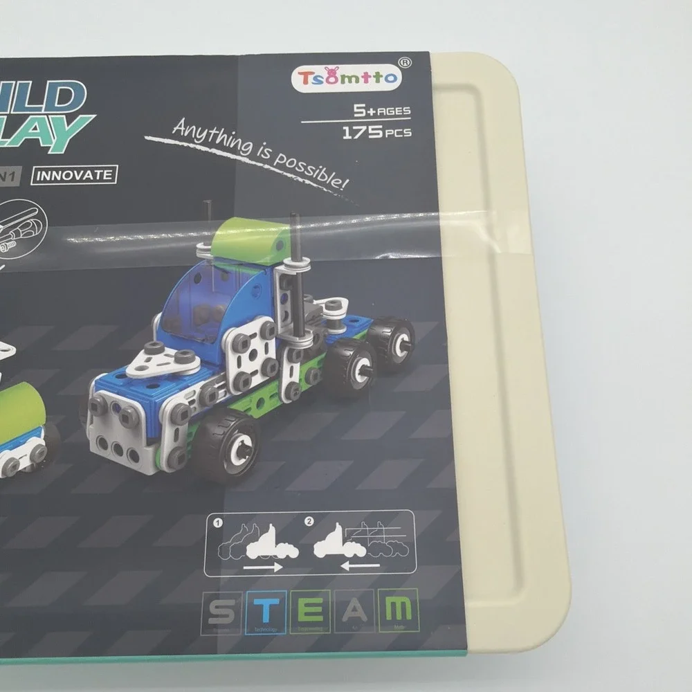 Build & Play 18 Models in 1 Building Set for Ages 5+ 175 Pieces Innovate STEAM